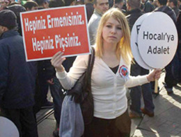 Hocalı için açılan pankart olay oldu
